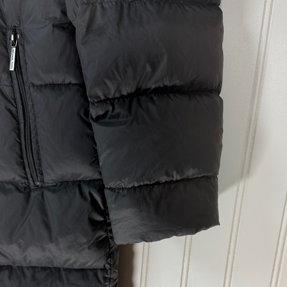 Michael Kors Women’s Packable Charcoal Hooded Down Fill Puffer Coat Parka Size M - Picture 4 of 14